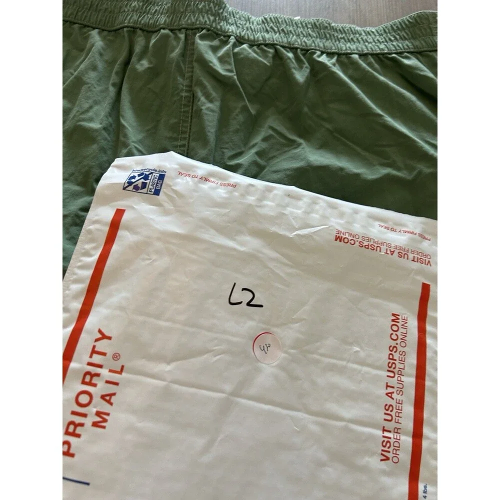 Polo Ralph Lauren Swim Shorts Mens M Green Cargo Quick Dry Board Trunks